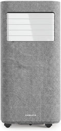 CREATE SILKAIR TEXTILE DUAL CONNECT 9000 / Mobile Klimaanlage 4 in 1 WiFi 9000 BTU mit Wärmepumpe / Mit Absaugset für Schiebe- und Klappfenster, bis 20m², 24L, 1005W