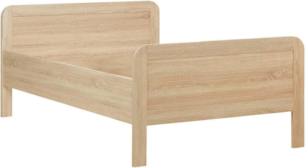 Homestyle4u Komfortbett Bett Senioren Seniorenbett 120x200 Komforthöhe Natur Holz erhöhter Einstieg extra hoch | Artikel 3120
