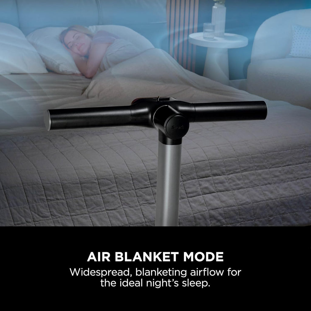 Shark TurboBlade Ventilator und Turmheizung, Cool + Wärme, flüglose Kühlung und schnelle Erwärmung mit Thermo IQ, Dual-Modi mit 180°-Oszillation, Fernbedienung, Kohle