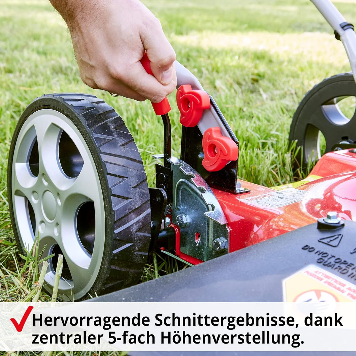 HECHT Benzin Mulchrasenmäher – Benzinrasenmäher mit Mulchfunktion und Seitenauswurf – 51 cm Schnittbreite – HECHT 4 Takt Motor – ohne Fangkorb – Mulchen mit dem Rasenmäher Profi