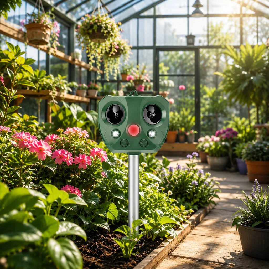 Solar Ultraschall Tiervertreiber | Sonnenschild
