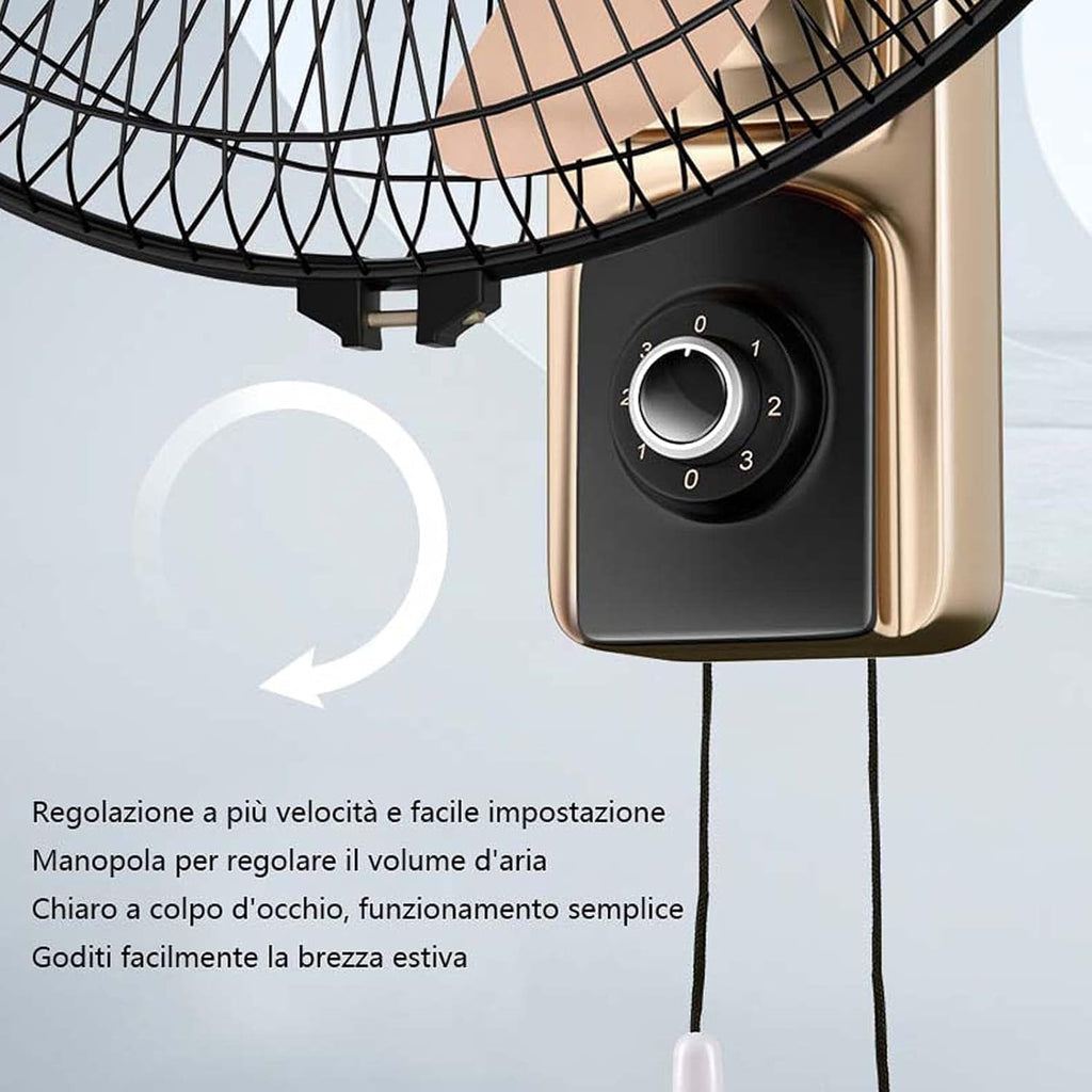 Wandventilator, Wand-Oszillationsventilator, Wandventilatoren, Metall-Wandventilator Zur Kühlung, Industrieller Hochleistungs-Elektroventilator