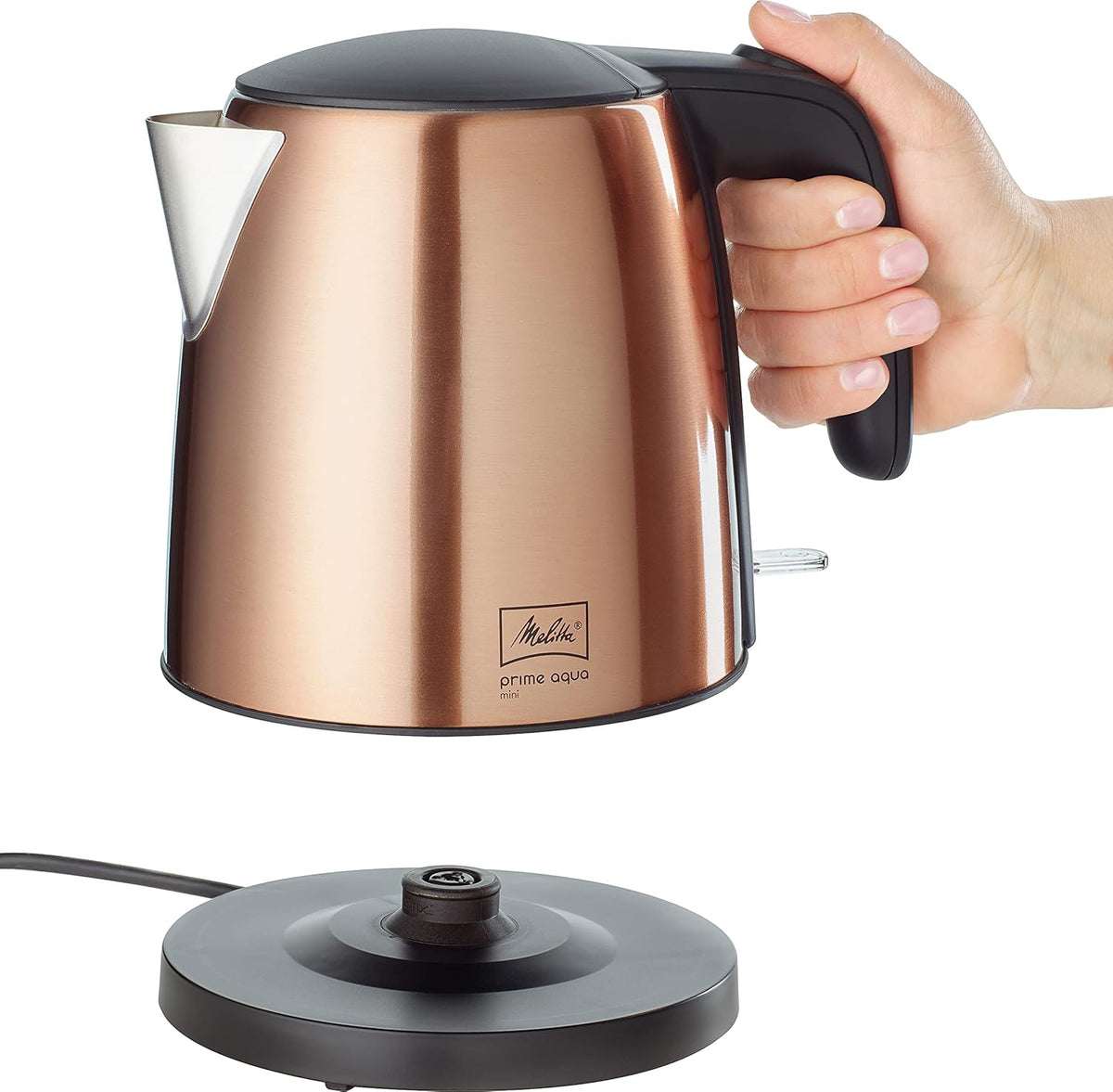 Melitta AromaFresh - Filterkaffeemaschine - mit Glaskanne - integriertes Mahlwerk - Timer Funktion - 10 Tassen - Pure Black