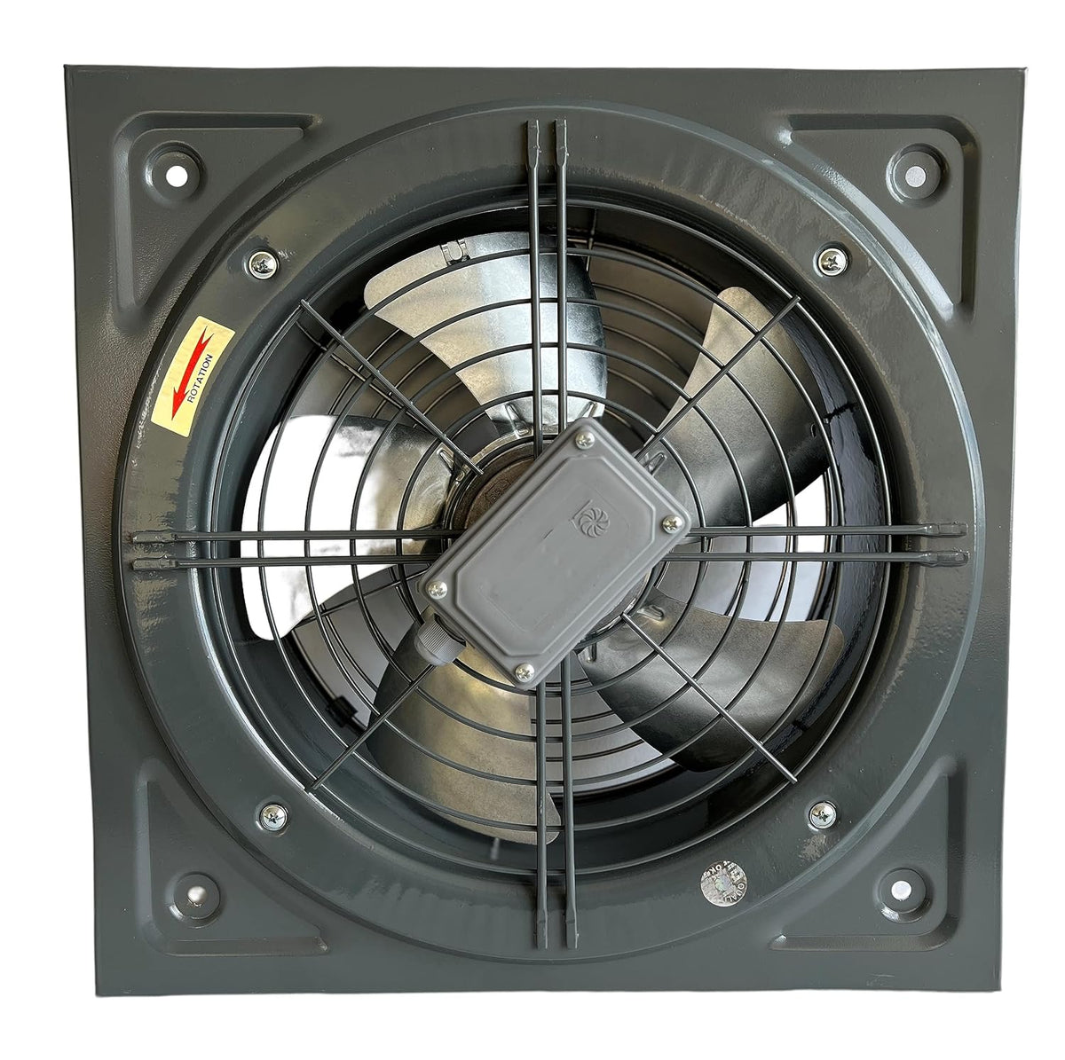 Uzman-Versand 350mm Wandventilator (KDR-350) Metall Bauventilatoren Fensterventilator Wandlüfter Lüfter Ventilator Axialventilator Abluftventilator Wand Fenster Einbauventilator Saugventilator 230V