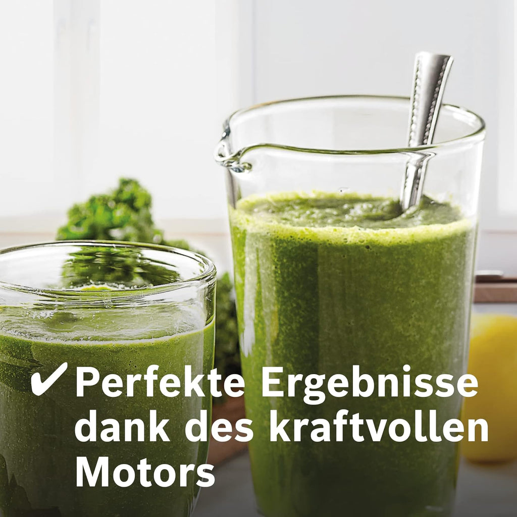 Bosch Standmixer VitaBoost MMBH6P6BDE, 6-Klingen-Edelstahlmesser, 2,5l Tritan-Mixbehlter, Stopfer, 6 Automatikprogramme, Rezeptbuch, BPA-frei, einfache Reinigung, 45,000 U/min, 1600 W, schwarz