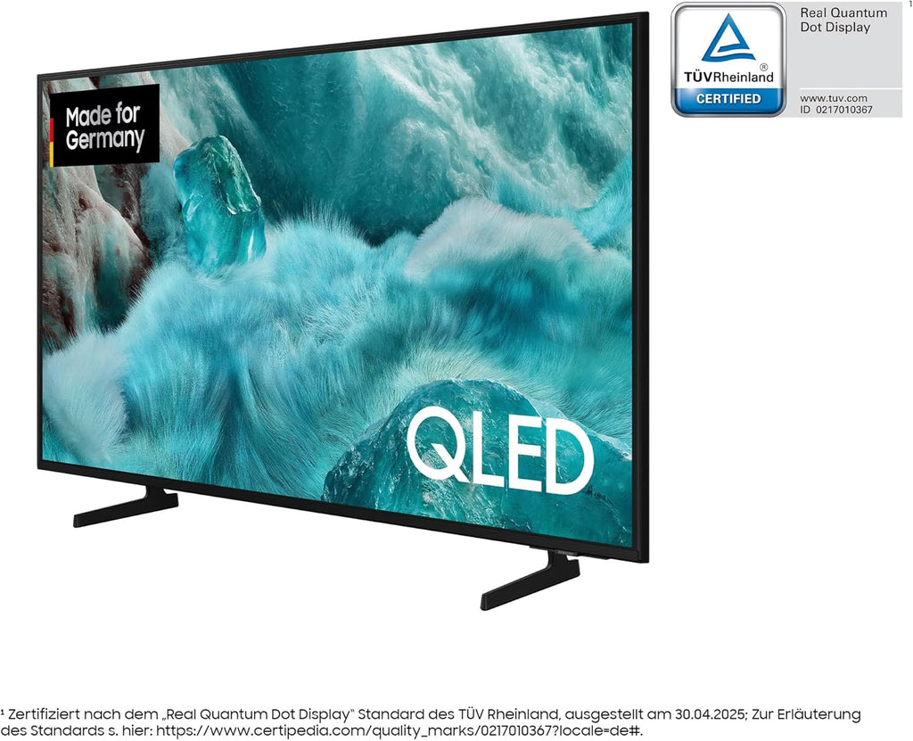 QLED Q7F2 4K 55 Zoll (138 cm) UHD Fernseher, Q4 AI Prozessor, Quantum Dot für Reale Farben, 4K Upscaling, Knox Security, Gaming Hub, Kostenlose Inhalte, AI Smart TV