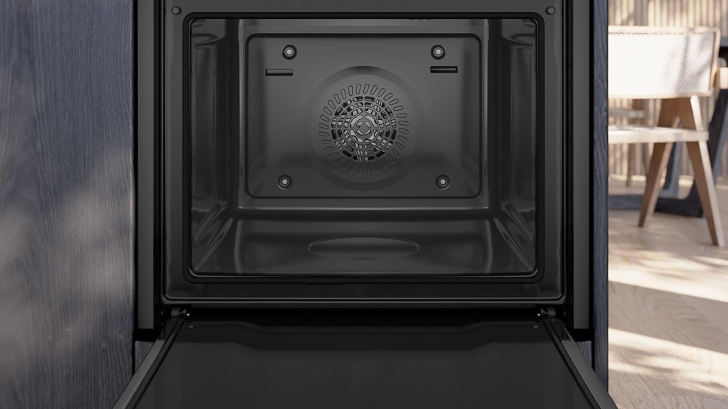Siemens HB578HBS7 iQ500 Einbau-Backofen, 60 x 60 cm, activeClean - automatisches Selbstreinigungssystem, cookControl30, 3D Heißluft, Backofenassistent mit Sprachsteuerung, Backwagen, Home Connect