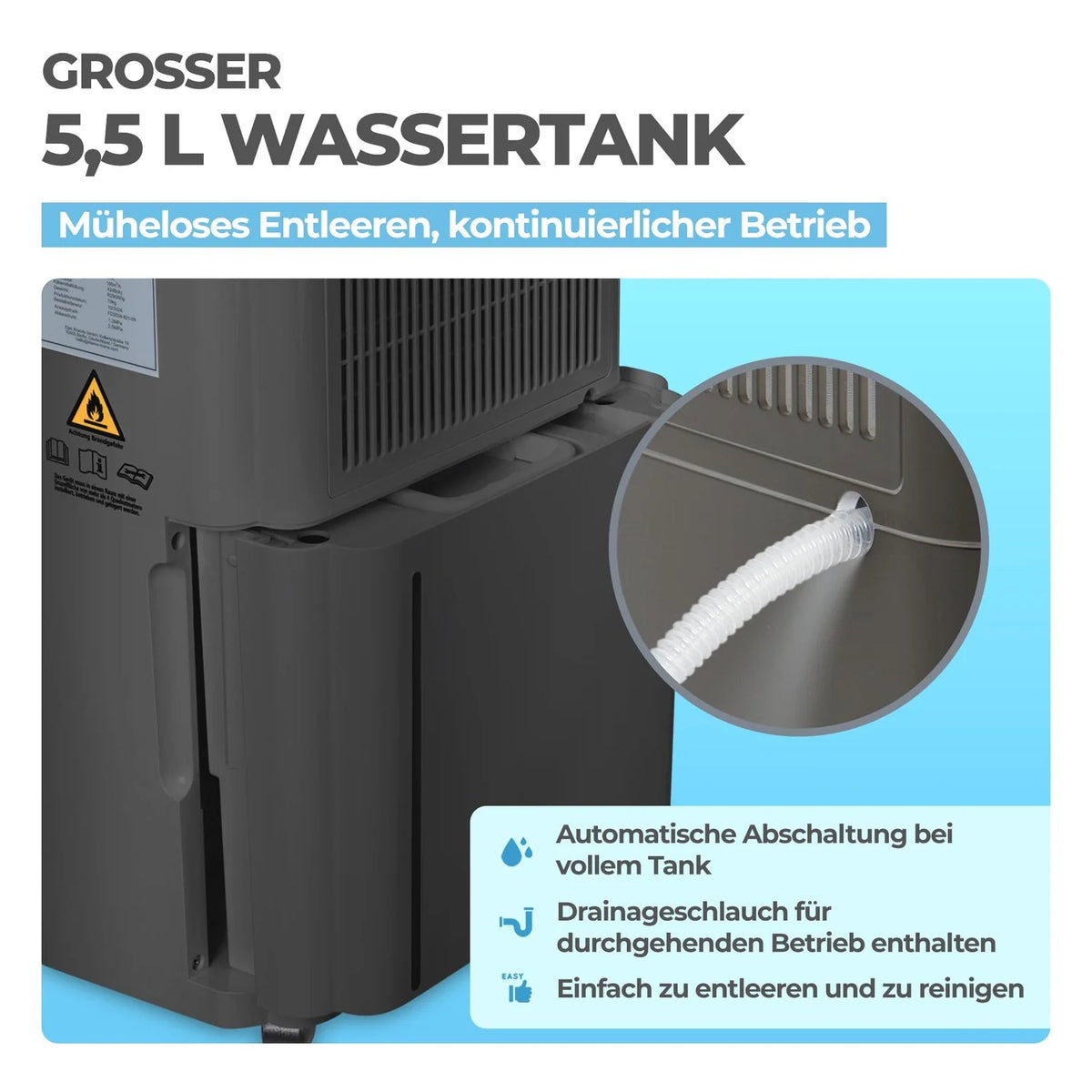 Luftentfeuchter (HEPA + Wifi)