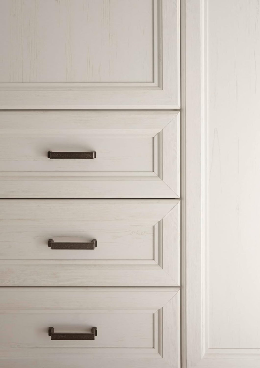 Babyzimmer Jasmin 5 teilig in Anderson Pine mit Absetzungen in Artisan Eiche - Kinderzimmer Komplett Set mit Kleiderschrank, Babybett, Wickelkommode mit 2 Seitenregalen, Standregal, Wandboard