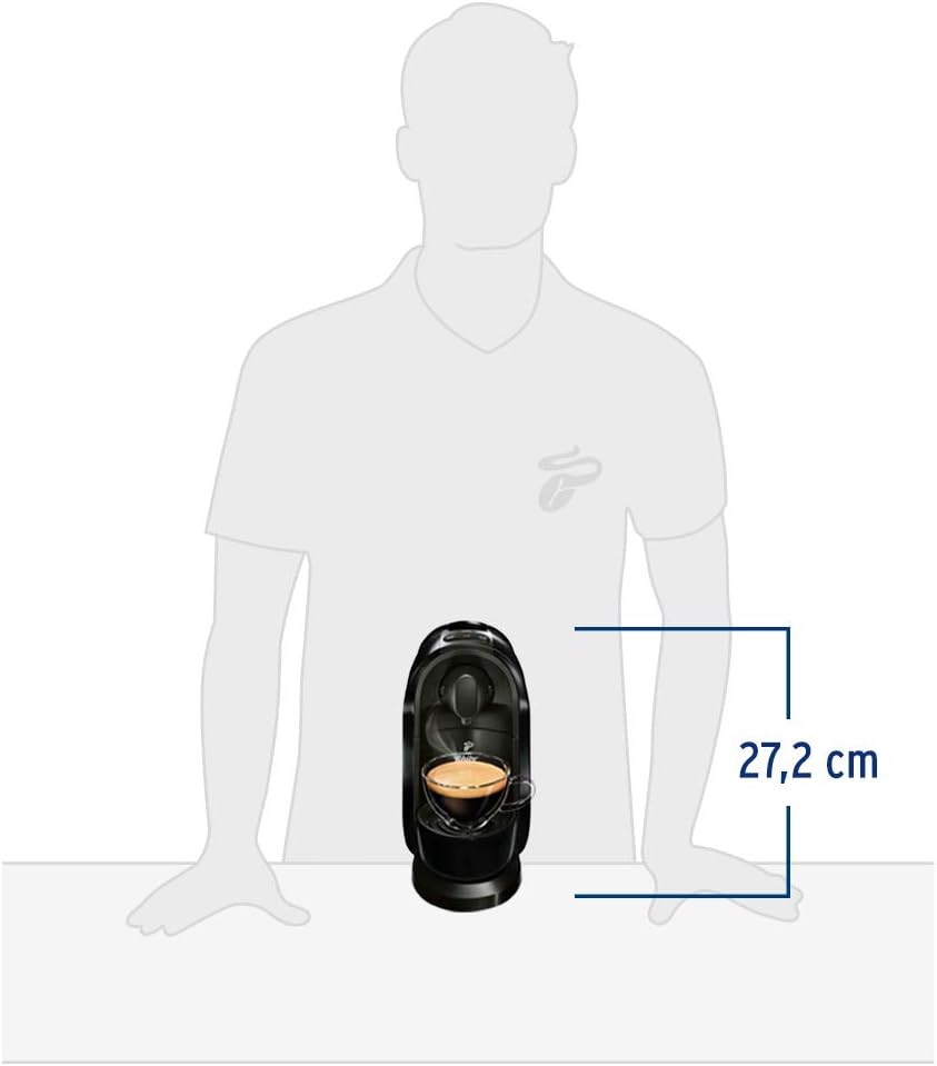 Tchibo Cafissimo Pure Kapselmaschine (für Kaffee, Espresso, Caffé Crema und Tee) weiß