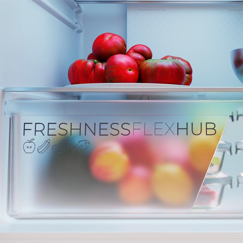Cecotec Kühlschrank Französische Tür Total No Frost Bolero CoolMarket F2D 403 Inox E, Extra Kapazität Max 403 L, Höhe 170 cm und 70 cm Breite, FreshNessFlexHub Schublade, Inverter-Kompressor