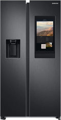 RS6HA8891B1/EG Side-by-Side Kühlschrank, 178 cm, 614 ℓ, 225 ℓ Gefriervolumen,Family Hub, Premium Black Steel