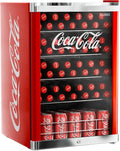 °CUBES Coca Cola Kühlschrank 115L | Getränkekühlschrank groß mit Glastür, perfekt für Partys & Gewerbe | Energieeffizient, 84,5 cm hoch, 104 kWh/Jahr - Flaschenkühlschrank groß