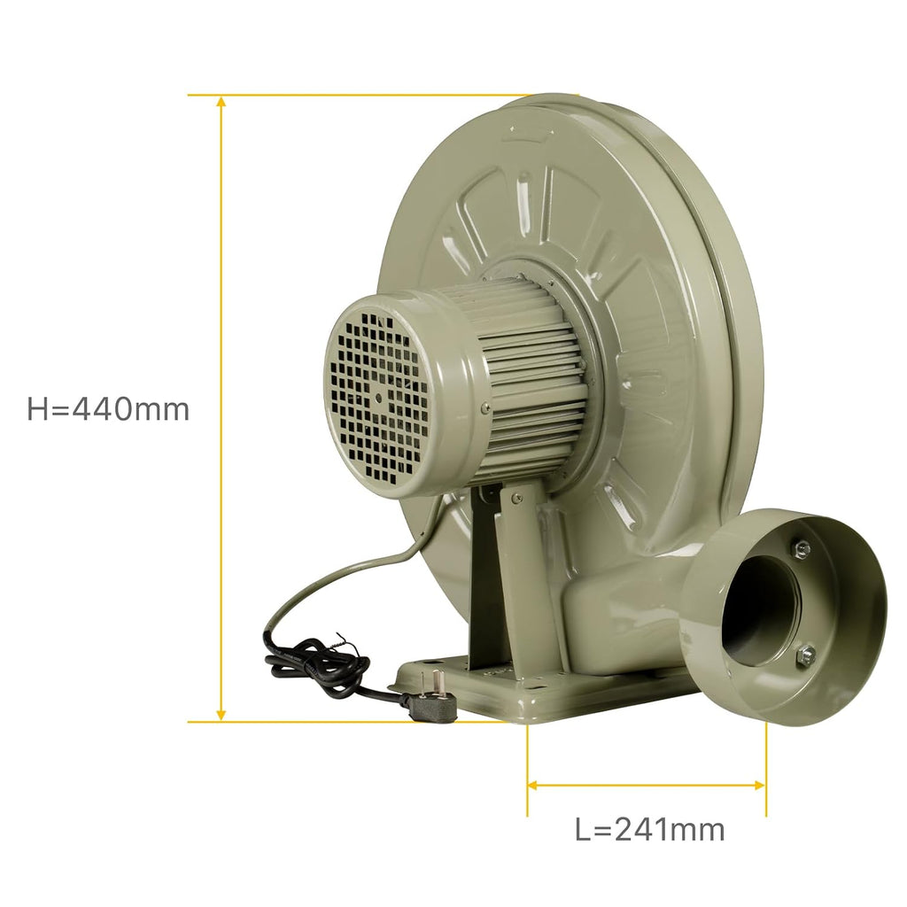 Cloudray 750W Industrial Fan Industrieller Abluftventilator 220V 50Hz Zentrifugalventilator für CO2 Laser Engraving Cutting Machine, High Air Volume, Hoher Luftdruck, Low Noise, Leicht Installierbar