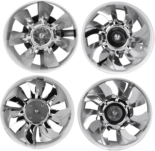 10,2 cm Inline-K-Ventilator, Hochleistungs-Abluftgebläse für Luftkühlung und Belüftung, 2 x Booster für Badezimmer/Küche, leise, energieeffizient, Deckenabluftventilator