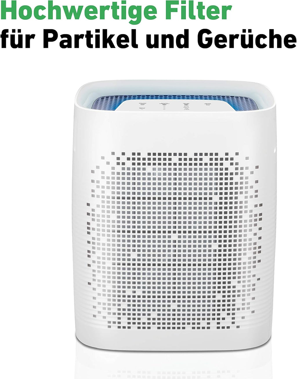 IDEAL Luftreiniger AP35 mit HEPA- & Geruchsfilter – bis 45m² – gegen Pollen, Feinstaub, Allergene, Rauch & Gerüche – leise für Schlafzimmer, Praxis, Büro, Kinderzimmer & Allergiker
