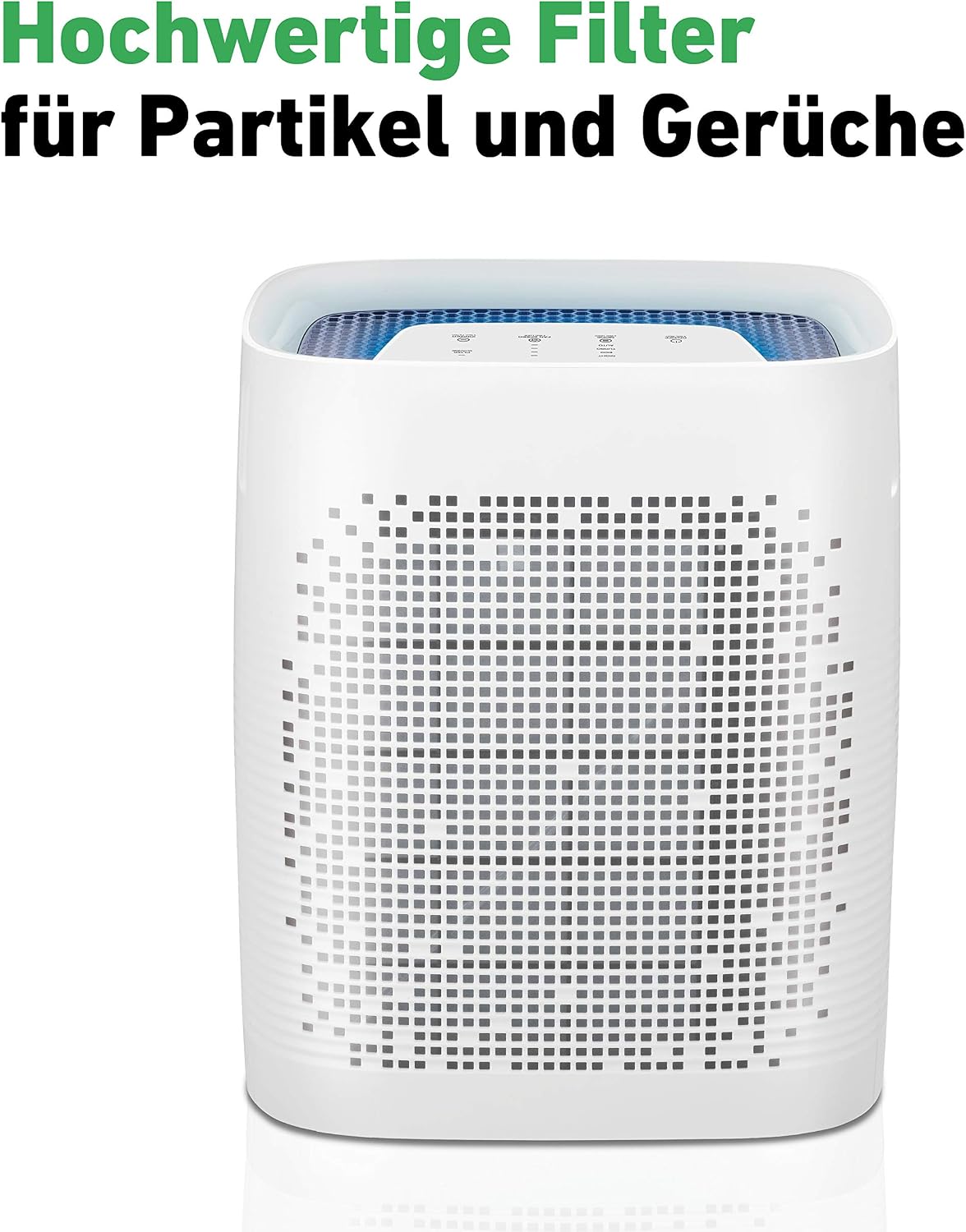 IDEAL Luftreiniger AP35 mit HEPA- & Geruchsfilter – bis 45m² – gegen Pollen, Feinstaub, Allergene, Rauch & Gerüche – leise für Schlafzimmer, Praxis, Büro, Kinderzimmer & Allergiker
