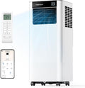 Mobile Klimaanlage 9000BTU 2,6Kw mit Abluftschlauch | 3-in-1 Mobiles Klimagerät | Fensterabdichtung | APP-Steuerung + Fernbedienung | Leiser Betrieb