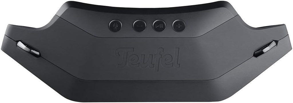 Teufel ROCKSTER Cross Tragbarer Bluetooth-Stereo-Speaker Lautsprecher Wireless Musik Akku bis zu 16 Stunden Strahlwassergeschützt nach IPX5 Schwarz