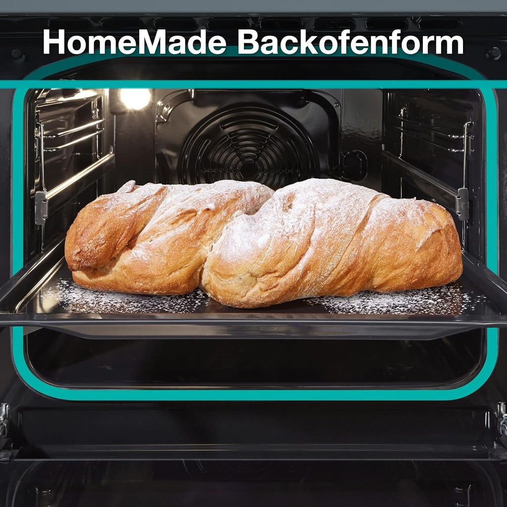 Gorenje GEC5C43WGAMZ Elektro-Standherd mit Glaskeramik-Kochfeld / 50 cm / 70 Liter/Schnellaufheizung/Pizzamodus 300°C/Auftauen/AquaClean/Ergonomische Knebel/ 8 Beheizungsarten/weiß