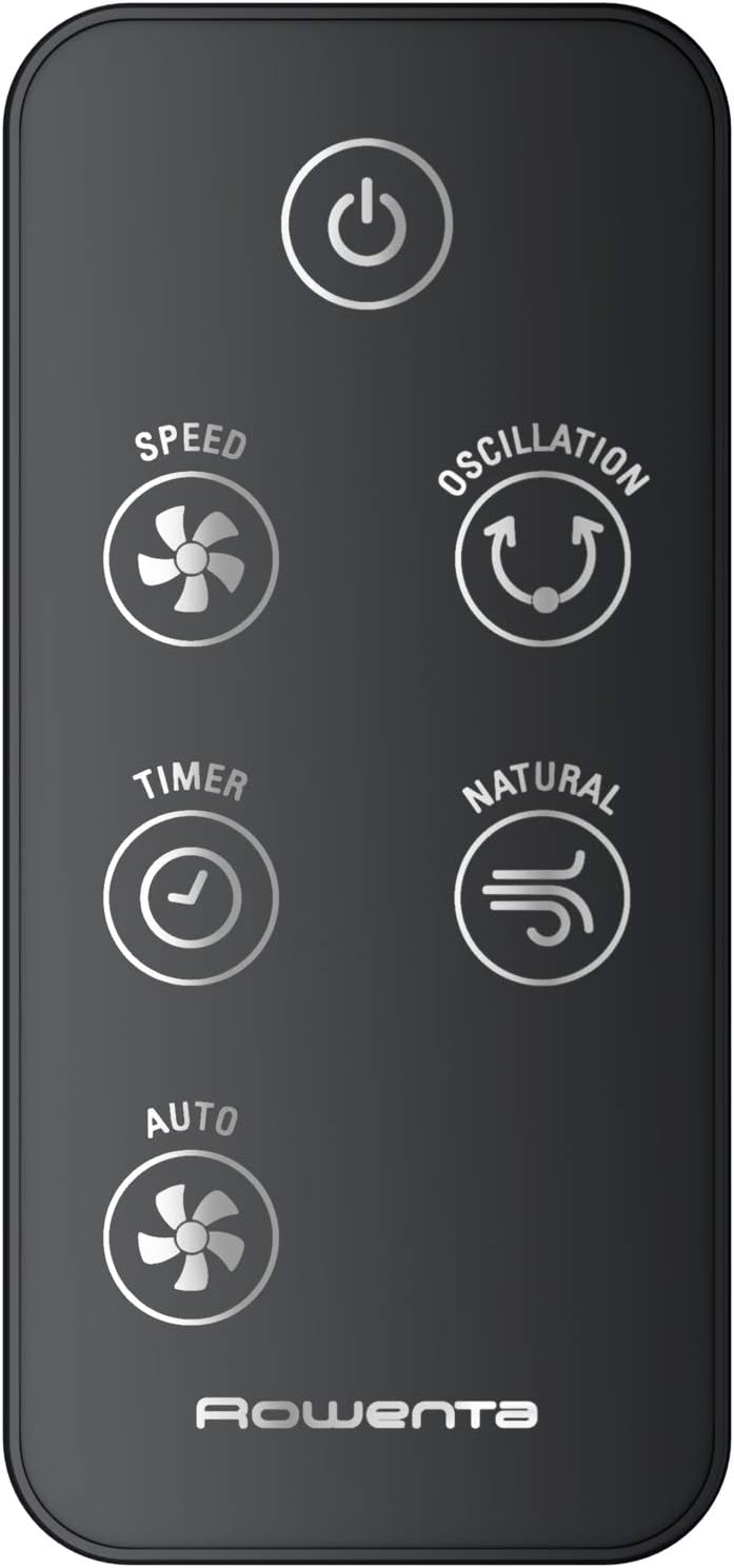 Rowenta Turmventilator Urban Cool VU6770 | Holzoptik | 3 Geschwindigkeiten | Automatische Oszillation | Fernbedienung | Timer | Auto-Modus
