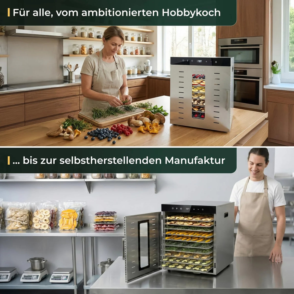 Dörrautomat Edelstahl 1000