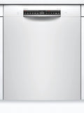 Bosch SMU4HCW48E Serie 4 Smarter Geschirrspüler Unterbau, 60 cm breit, Besteckschublade, Made in Germany, Silence Programm besonders leise, Extra Trocknen auf Knopfdruck