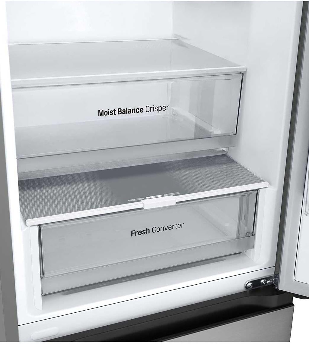LG Kühl-Gefrierkombination GBV3100APY, 344L Gesamtvolumen, 186 cm, Energieklasse A, Total No Frost, LINEARCooling, DoorCooling+, leise & effizient, Prime Silver