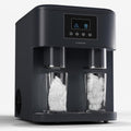 Klarstein Eiswürfelmaschine für Zuhause Camping Gastro, Schnelle Mini-Eiswürfelmaschine Klein, Profi Eismaschine für Crushed Eis, Große  und  Kleine Eiswürfel, 1,8L Wassertank, 15kg Eis in 24h