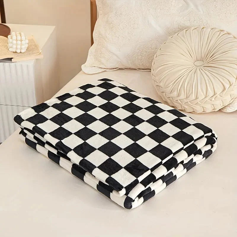Klassische Karodecke – Weiche und warme Decke für Sofa und Schlafzimmer