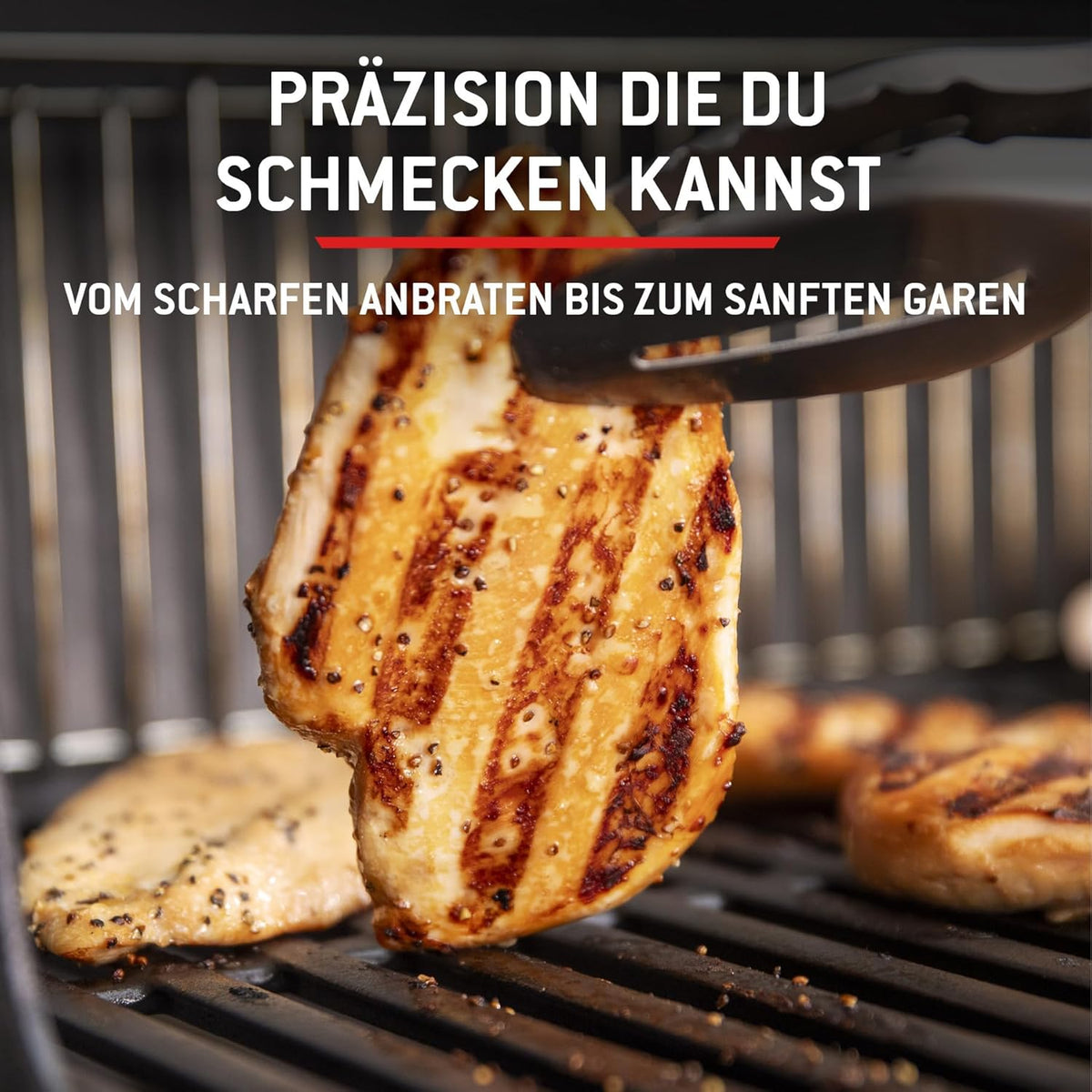 Weber Spirit E-310 Gasgrill / 3 Brenner, Snap-Jet Zündung, Robuste Räder und Warmhalterost, 51 x 46 cm Grillfläche, Kompatibel mit Weber Works Seitenablagen, Schwarz/Silber