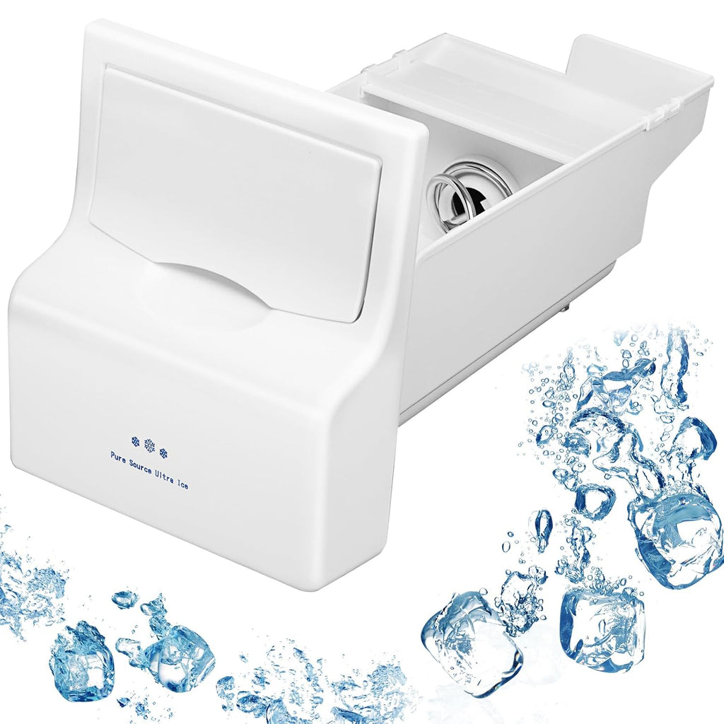 Upgraded 241860803 Kühlschrank-Eiskübel Montage Kompatibel mit Frigidaire Ice Maker Ersatz Eisbehälter Teile AP4300918 LFSS2612TF0 LFSS2612TE0 FFSS2615TS0 FFHS2611PFEA Eismaschine