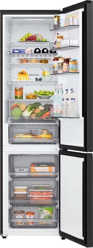 LG GBBS322CEV Fit&Max Kühl-/Gefrierkombination (375 L, Energieklasse C) vollintegrierbar oder freistehend mit FRESHConverter+, DoorCooling+ und Total No Frost, Schwarz