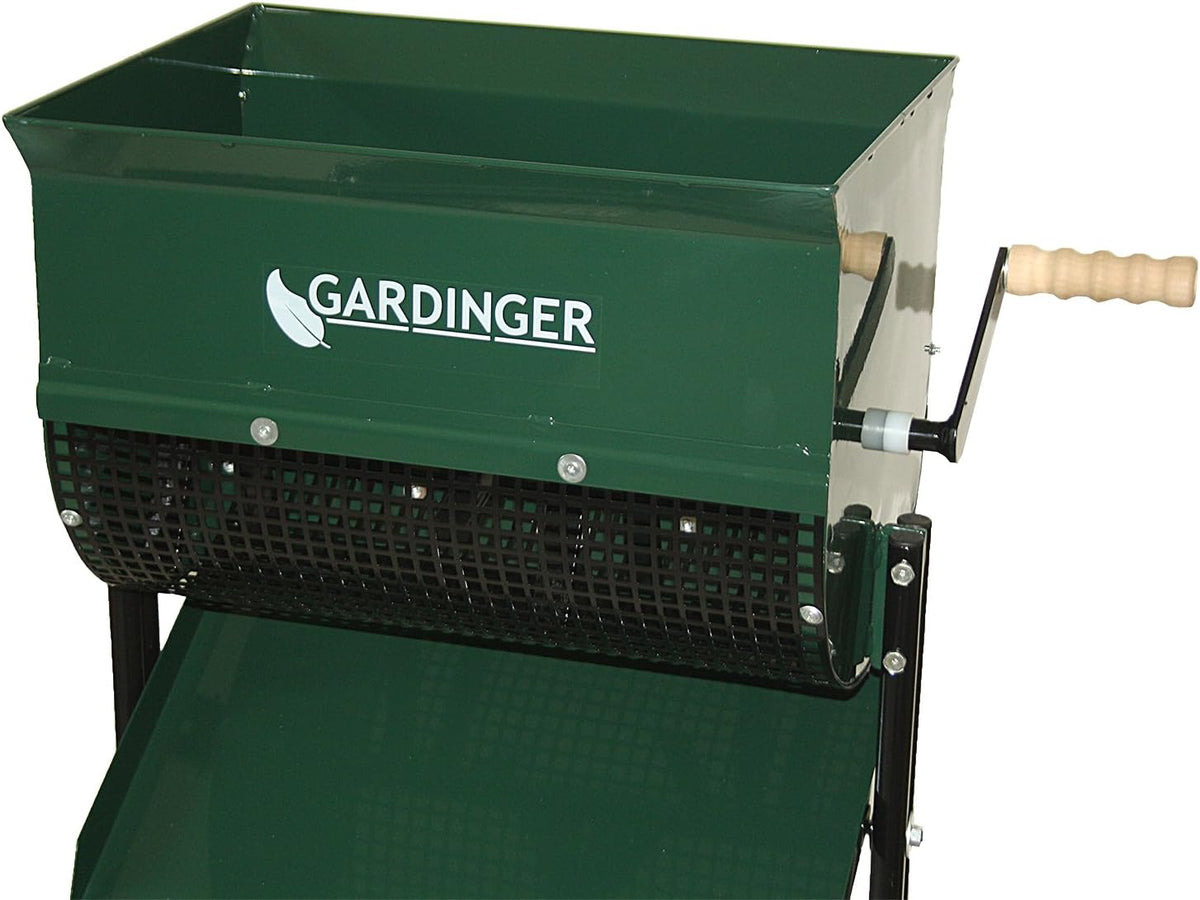 GARDINGER Feinkompostsieb Stahlblech lackiert mit Drehspindel Kompostsieb Rollsieb Feinkompostierer