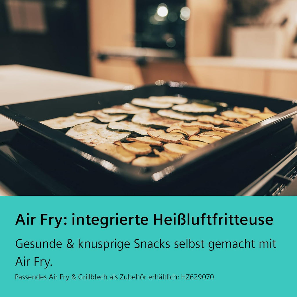 Siemens HB774G1B1, Stiftung Warentest Testsieger , iQ700 Smarter Einbau-Backofen 60x60 cm, Made in Germany, activeClean Pyrolyse  und  humidClean Hydrolyse, Air Fry, Automatikprogramme, Touchscreen