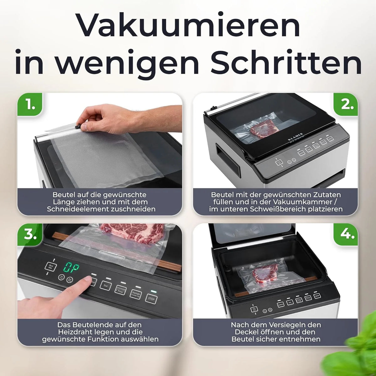 Vakuumiergerät Kammer