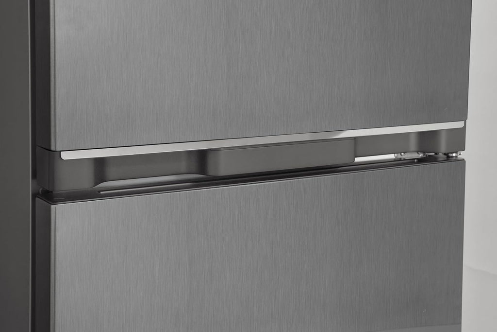 SHARP SJ-FBB05DTXLD-EU Kühl-Gefrier-Kombination freistehend 180 cm, EEK D, NanoFrost, 288 L Gesamtvolumen, Feuchtigkeits-Gemüsefach, Edelstahl Optik
