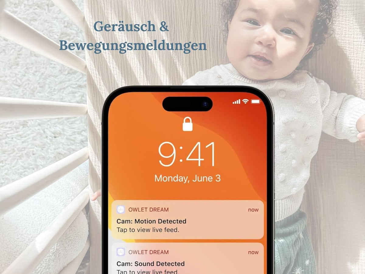 Owlet Dream Sock – Pulsoximeter, Liveübertragung von Herzfrequenz, Sauerstoffsättigung & Schlafverhalten bei Säuglingen & Babys