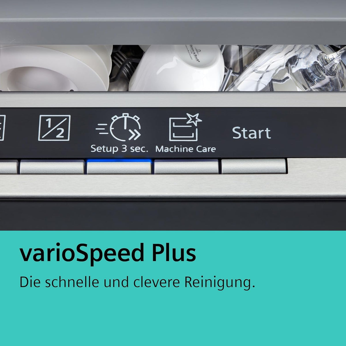 Siemens iQ300 Unterbau-Geschirrspüler, 45 cm, 44 dB, varioSpeed Plus, autoOpen dry automatische Türöffnung, flexible Körbe mit varioFlex, aquaStop, hygienePlus, Home Connect, Gebürsteter Stahl
