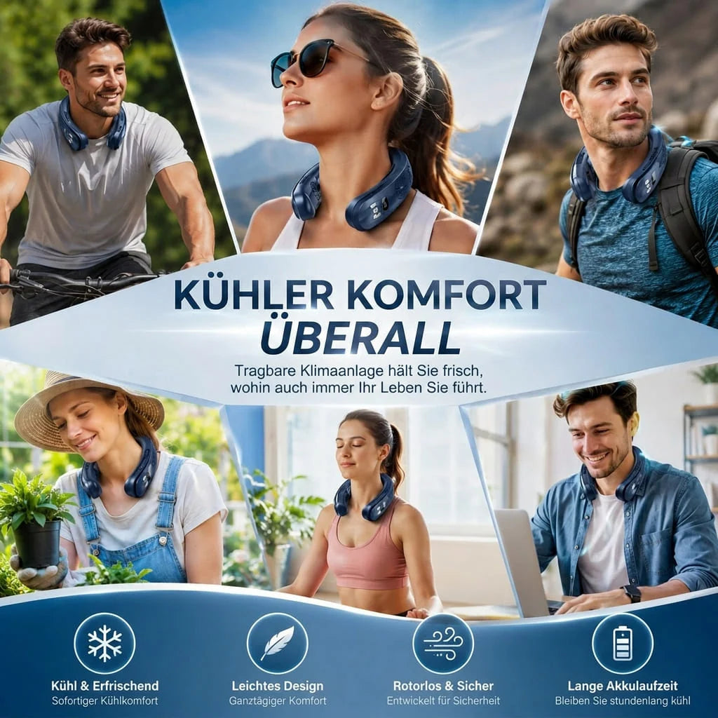 Nackenventilator mit Kühl- und Heizfunktion | Klimareif