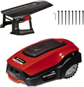 Einhell Mähroboter FREELEXO 1200 LCD BT Power X-Change (Li-Ion, 18 V, Multizonenmäher, Bluetooth App, 18 cm Schnittbreite, inkl. 5,2 Ah Akku, 4 Klemmen, Garage)