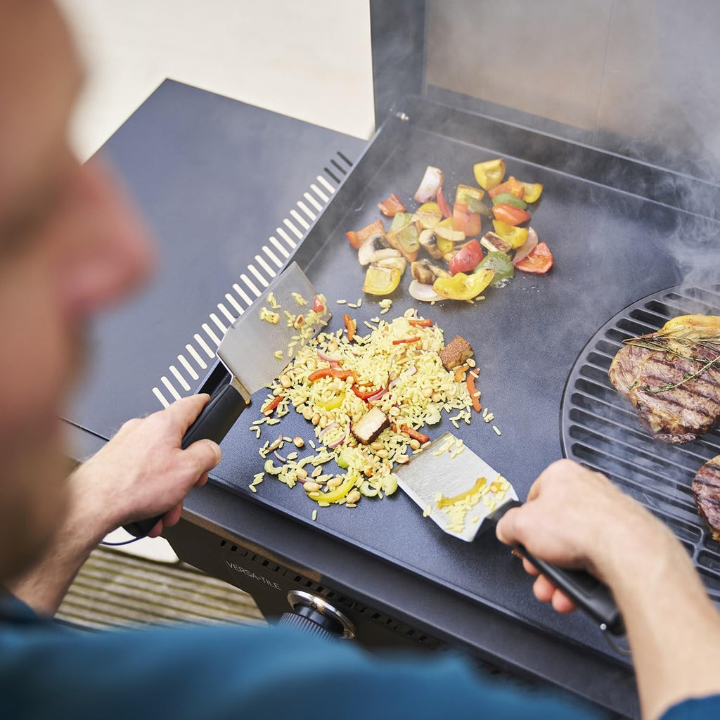 Char-Broil Griddle-Gasgrill Plancha Versa-Tile - 3-in-1 System: Griddle, Grill & Pizzaofen, 2-Zonen