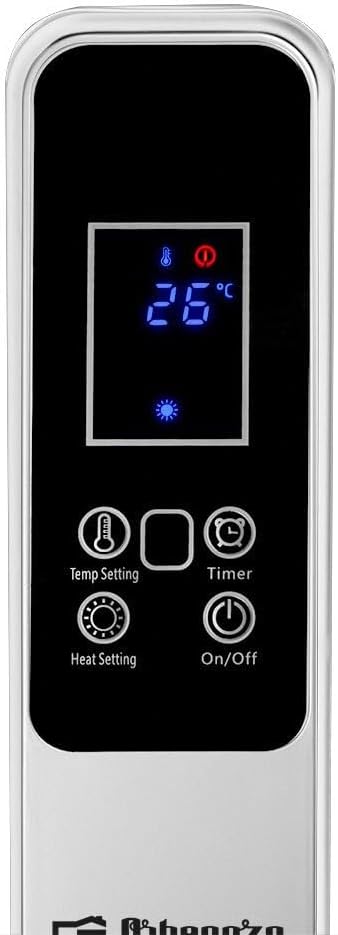 Orbegozo RMW 1500, Glimmer-Heizkörper, 1500 W, WLAN, Weiß, Timer 12 Stunden, 2 Leistungsstufen, tragbar