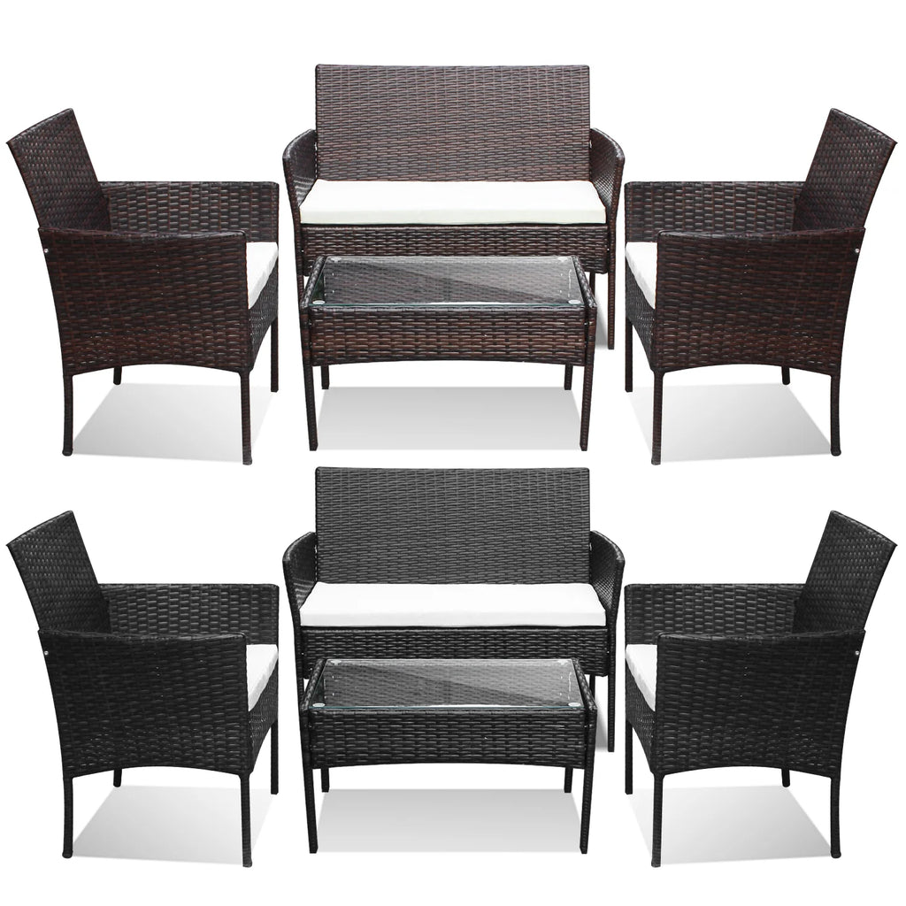 Sonnewelt Polyrattan Sitzgruppe Gartenmbel Set