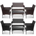 Sonnewelt Polyrattan Sitzgruppe Gartenmbel Set
