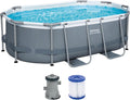 Bestway Oval Pool Set 10 ft x 6 ft 7 Zoll x 33 Zoll oder 3,05 m x 2,00 m x 84 cm