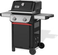 Weber Spirit E-210 Gasgrill, 2 Brenner, 51 x 46 cm Grillfläche, Warmhalterost, Deckelthermometer, 2 Räder - Schwarz/Silber (1500833)