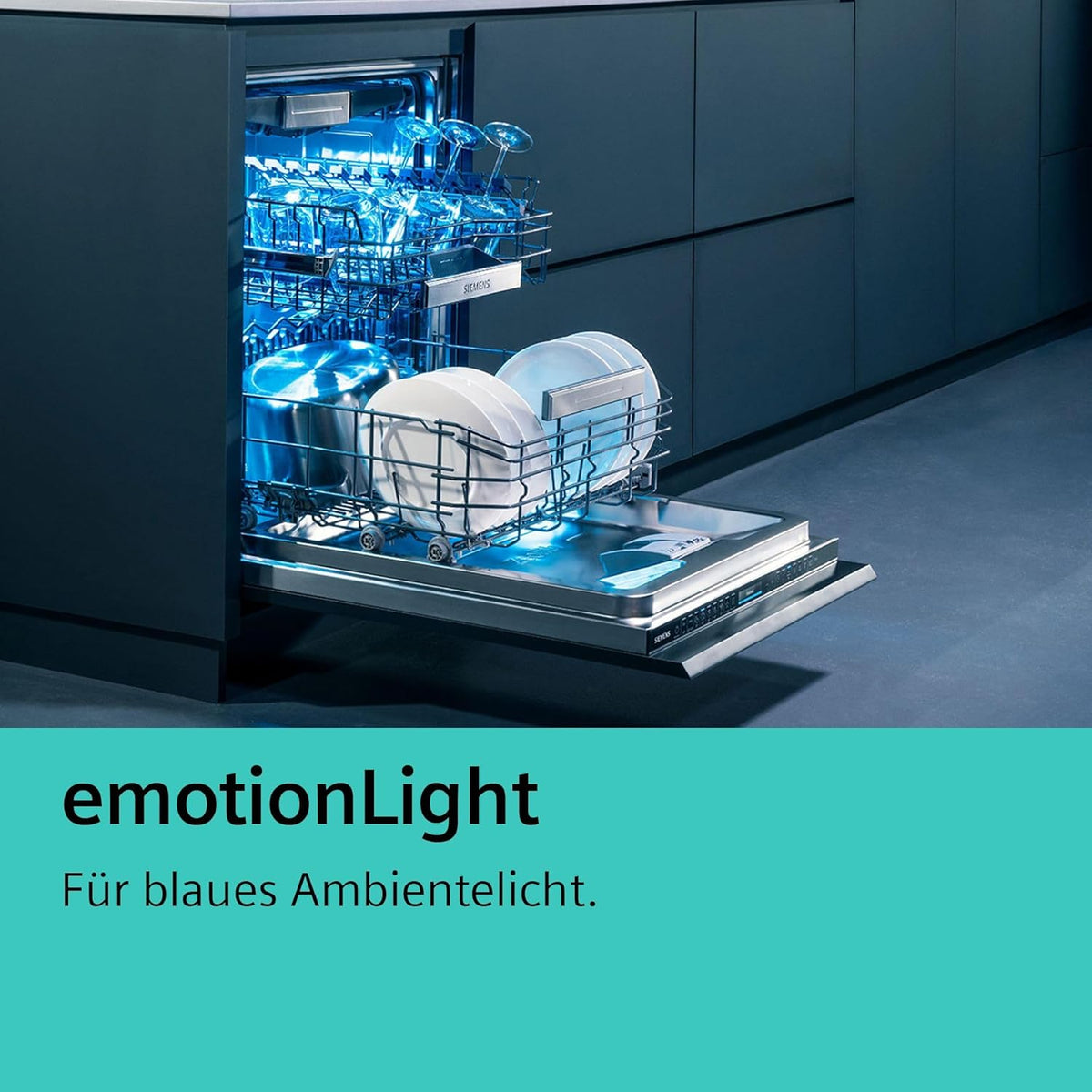 Siemens SR65YX08ME, iQ500 Smarter Geschirrspüler Vollintegriert, 45 cm breit, Besteckschublade, Zeolith, extra leise, aquaStop, automatische Türöffnung nach Programmende, varioSpeed, Innenbeleuchtung