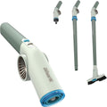 NEW Shark BlastBoss - All-in-One Luftstrahlsystem mit BlastBroom, Präzisions-Düse, Verlängerungsstab, Innen/Außen-Reinigung, 0-190 MPH, Kabelloses Handgebläse, wiederaufladbar, Salbei, AB2111GN