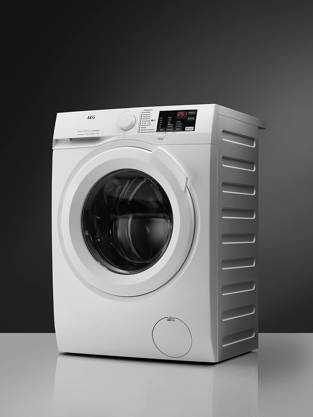 AEG Waschmaschine, 8,0 kg, Leise, Mengenautomatik, Nachlegefunktion, Kindersicherung, Schontrommel, Wasserstopp, 1600 U/min, L6FBA51680